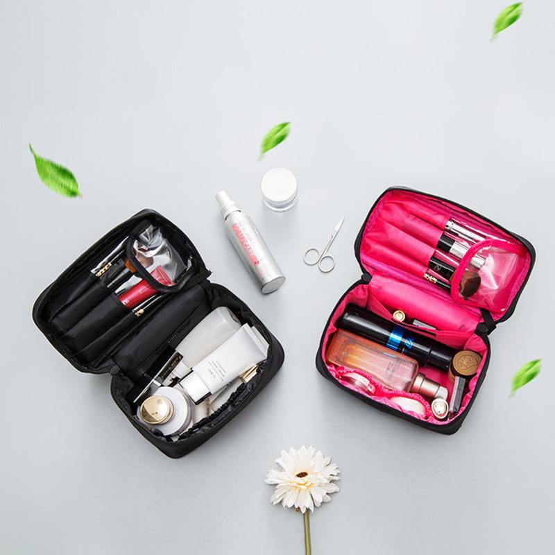 Large-Capacity Portable Makeup Brush Cosmetic Bag Travel Wash Admission Package - MRSLM