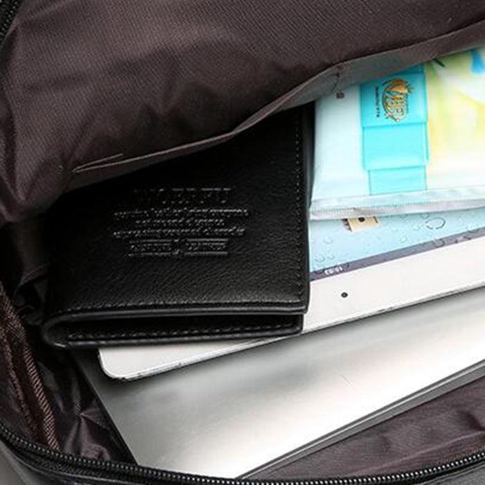 Men Large Capacity Multifunction Laptop Flap Backpack - MRSLM