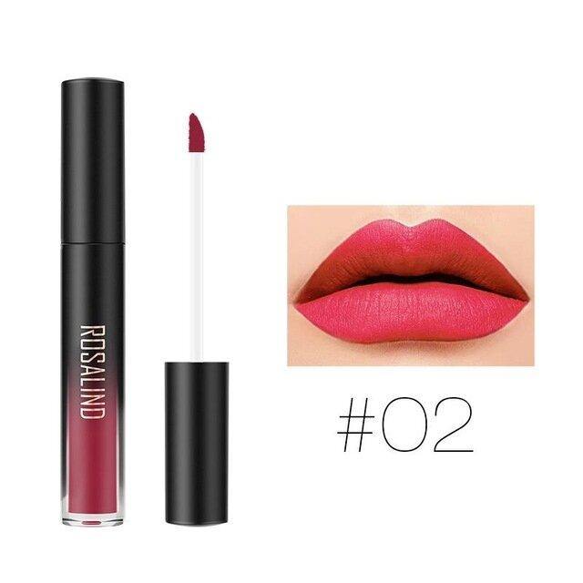 ROSALIND Matte Lipgloss Liquid Lipstick Velvet Pearl Long Lasting Waterproof Cosmetic Lip Glaze - MRSLM