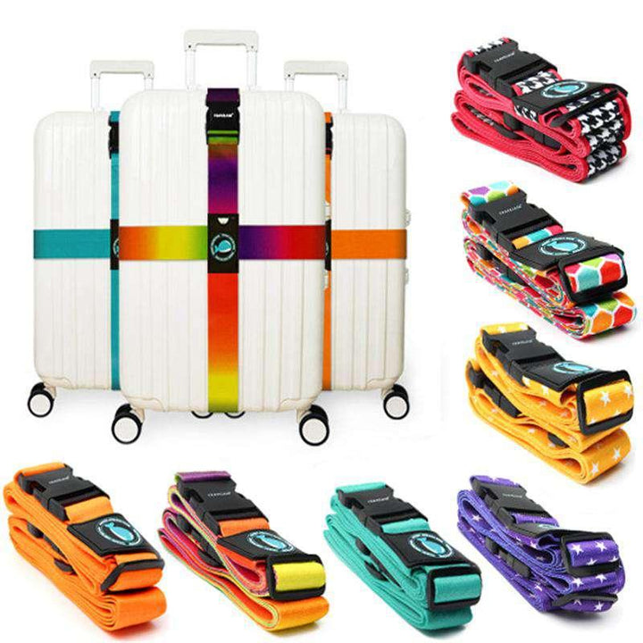 Outdoor Travel Luggage Cross Strap Suitcase Bag Packing Secure Buckle Band - MRSLM