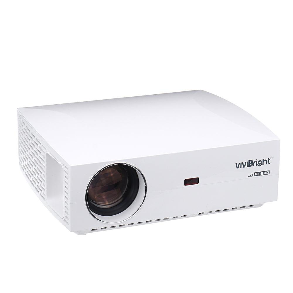 VIVIBRIGHT F30 LCD Projector 4200 Lumens Full HD 1920 x 1080P Support 3D Home Theater Video Projector-White - MRSLM
