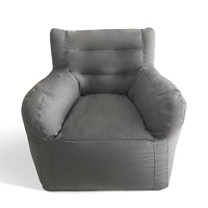 Home Luxury Bean Bag Cover Armchair Beanbag Sofa/Chair Armrest Book Pocket - MRSLM