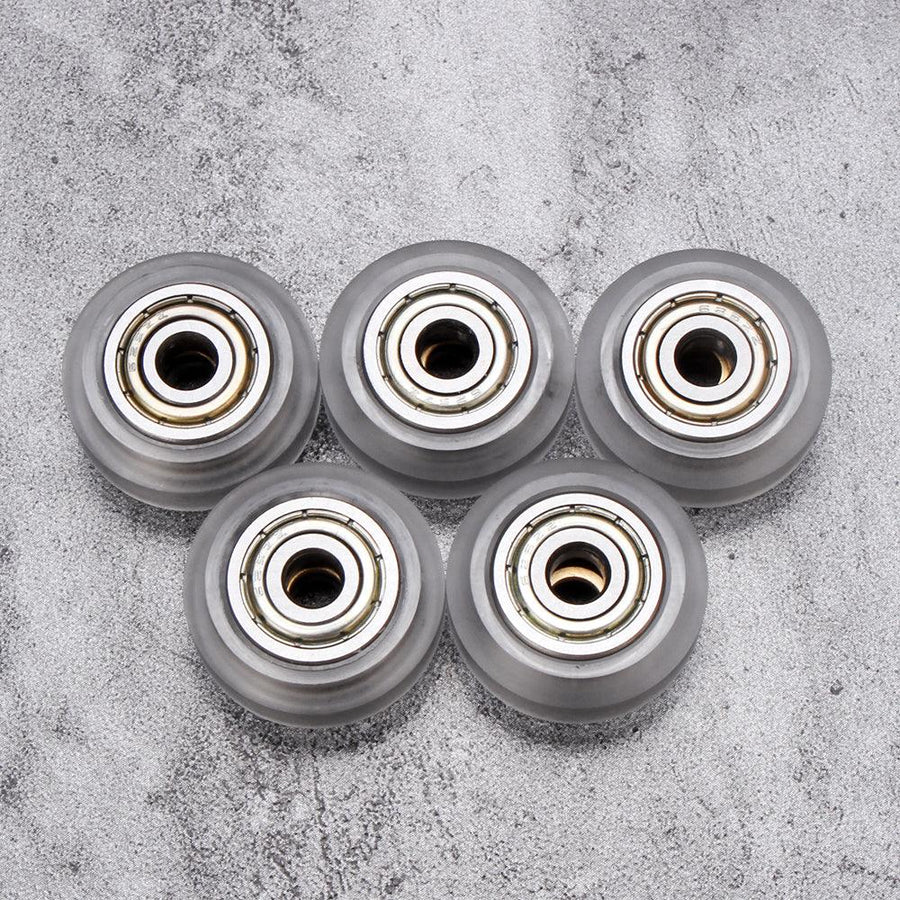 10pcs Transparent Pulley Wheel with 625zz Double Bearing for V-slot 3D Printer - MRSLM