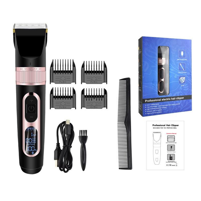Professional Pet Cat Dog Grooming Thick Hair Clippers Trimmer Shaver Cordless - MRSLM