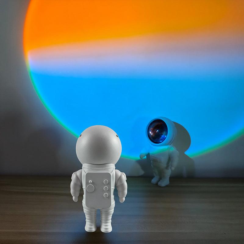 Robot Astronaut Sunset Atmosphere Night Light - MRSLM