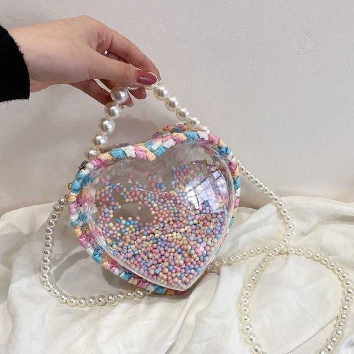 Transparent Pearl Portable Messenger Bag - MRSLM