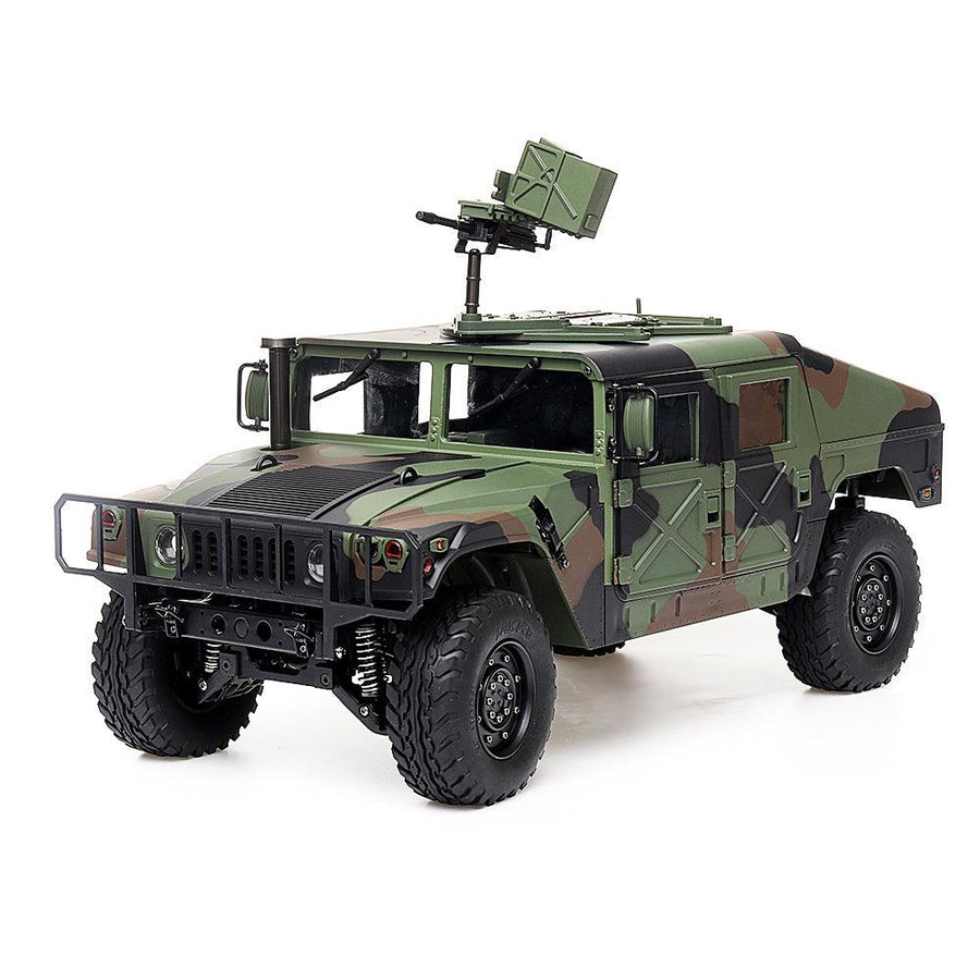 HG P408 Upgraded Light Sound Function 1/10 2.4G 4WD 16CH RC Car U.S.4X4 Military Vehicle Truck without Battery Charger - MRSLM