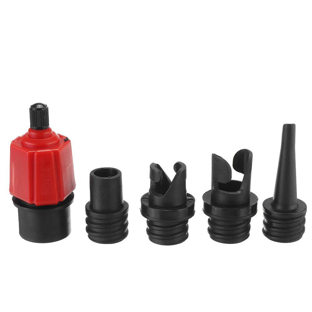 Pump Adaptor Air Valve Adapter w/ 4pcs Air Faucets For Surf Paddle Board Dinghy Canoe Inflatable Boat - MRSLM