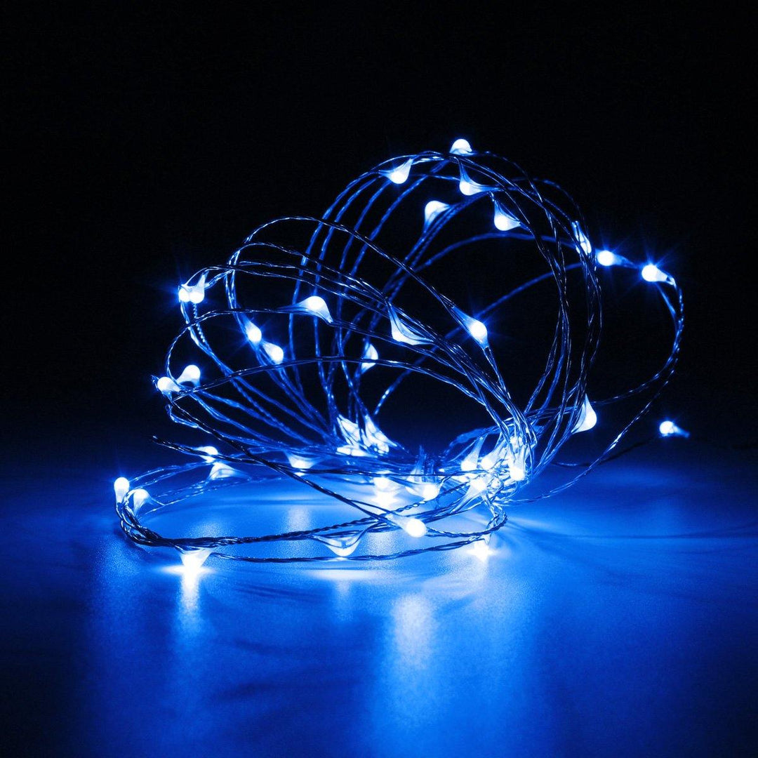 Battery Powered 5M 50LEDs Waterproof Copper Wire Fairy String Light for Christmas +Remote Control - MRSLM