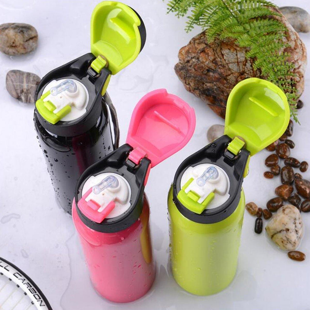 Portable 304 Stainless Steel 500ML Drink Water Bottle Insulated With Straw Water Bottle - MRSLM