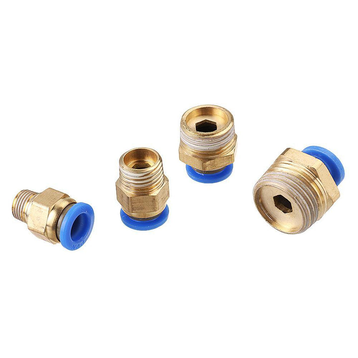 Machifit Pneumatic Connector Quick Joint PC Straight Male Thread Pipe Fittings 8-01/02/03/04 - MRSLM