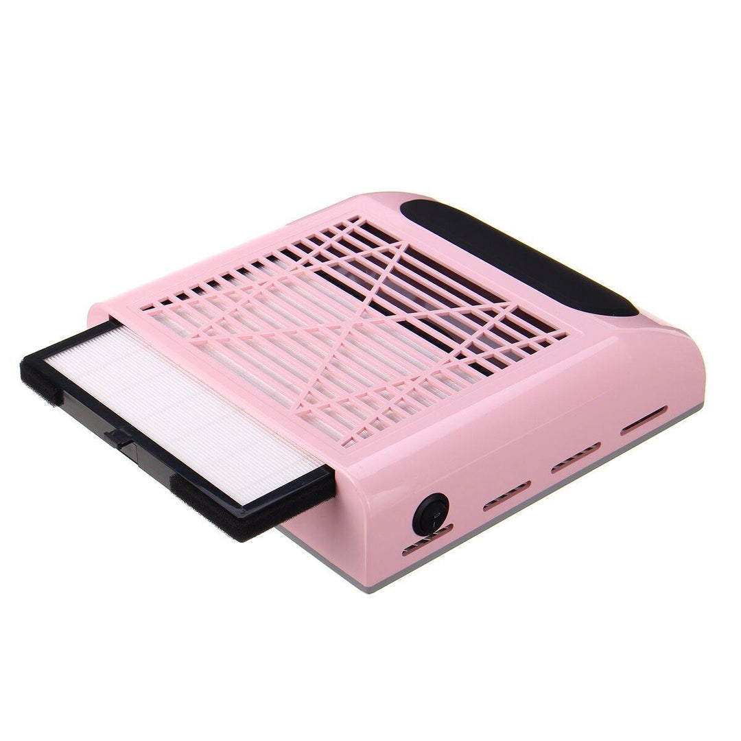Black Skin White / Black Skin Pink Nail Vacuum Cleaner 80W With Filter Nail Dust Collector - MRSLM