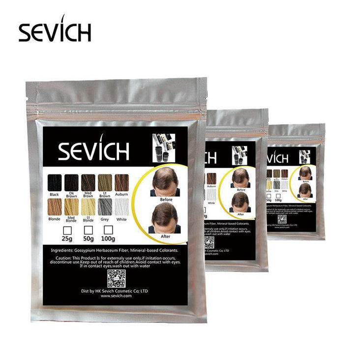 Sevich 50g Hair Building Fibers Hair Loss Concealer Product Hair Extention Keratin Fiber Powder Hair Care Growth - MRSLM