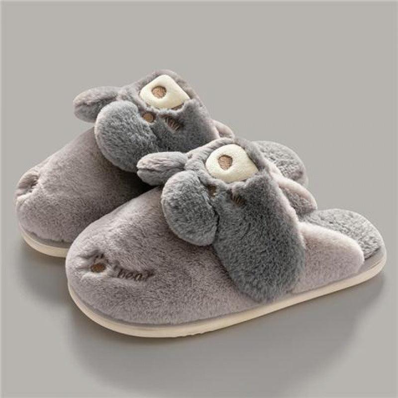 Cute Rabbit Couple Home Confinement Indoor Mute Warm Cotton Shoes - MRSLM