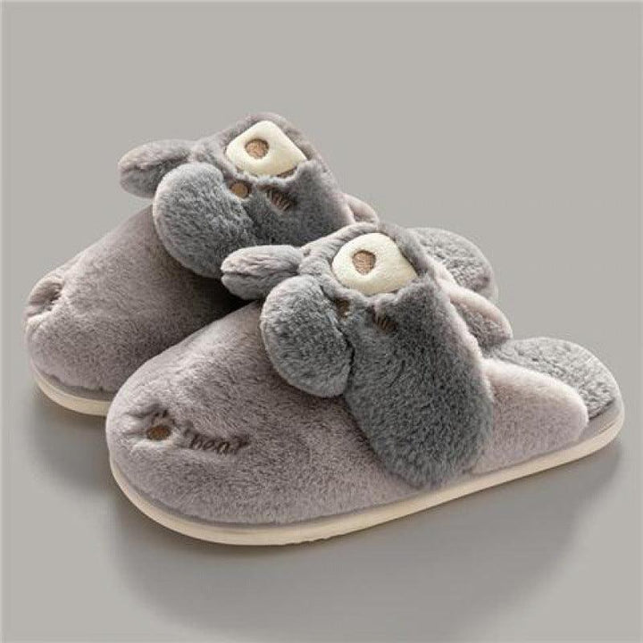 Cute Rabbit Couple Home Confinement Indoor Mute Warm Cotton Shoes - MRSLM