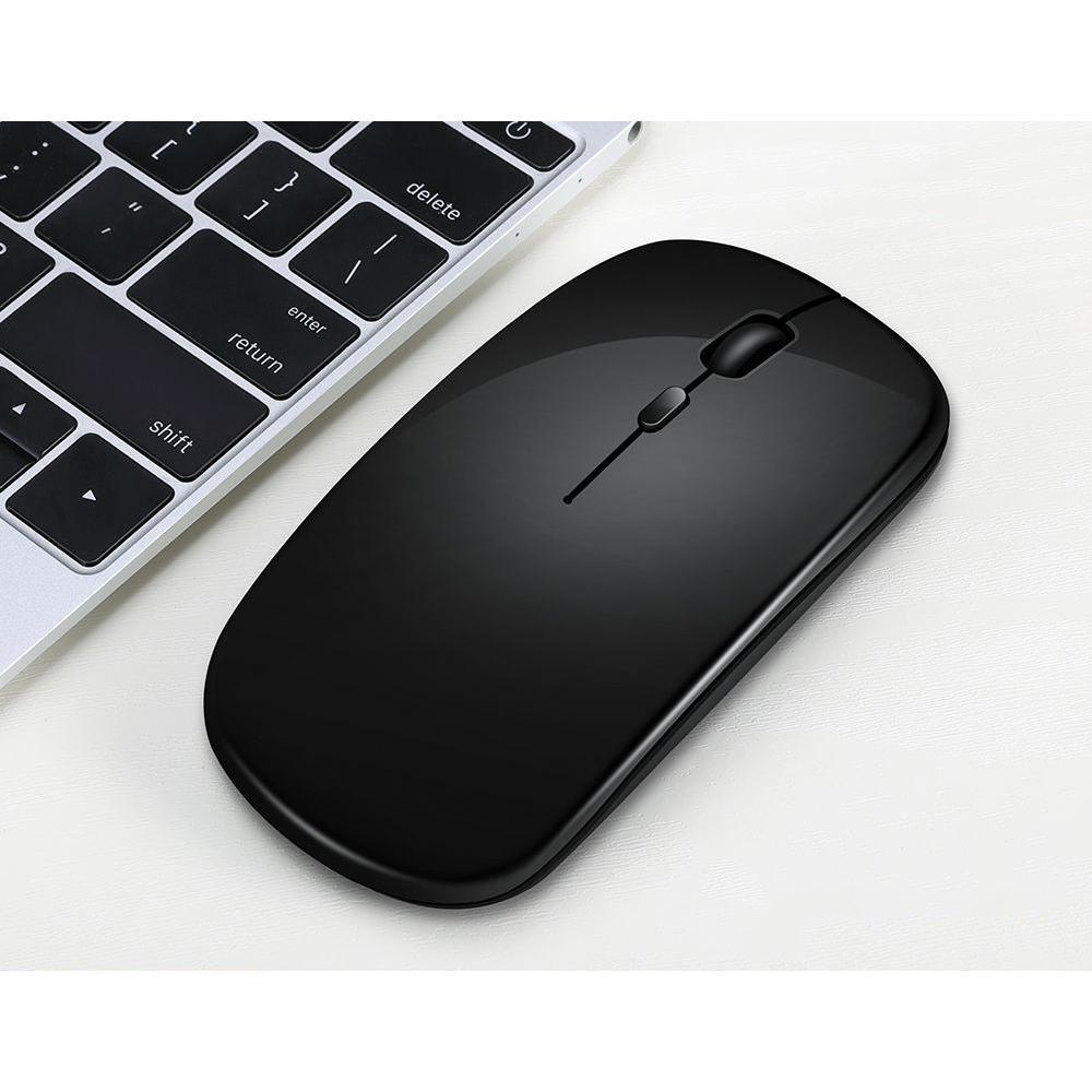 TWOLF Q20 Wireless Rechargeable Mouse 2.4GHz bluetooth5.0/3.0 Dual Modes 1600DPI Ultra-thin Silent Portable Gaming Mouse for Computer Laptop PC - MRSLM