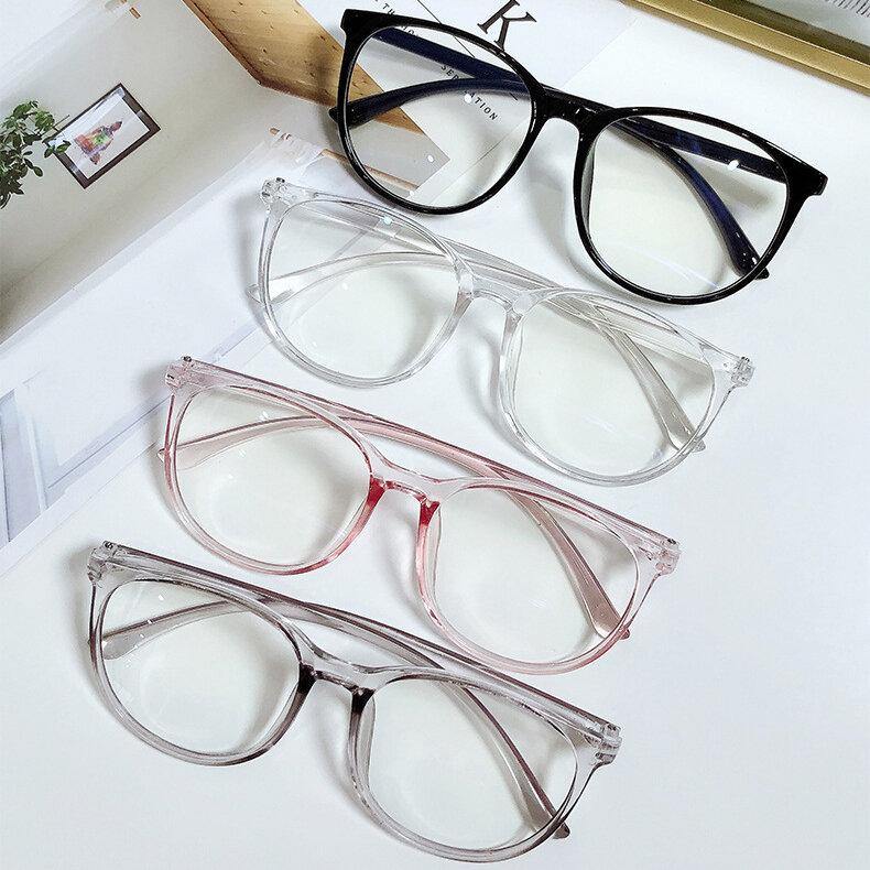 Anti-Blue Light Round Glasses for Women and Men - Stylish Transparent Frames - MRSLM