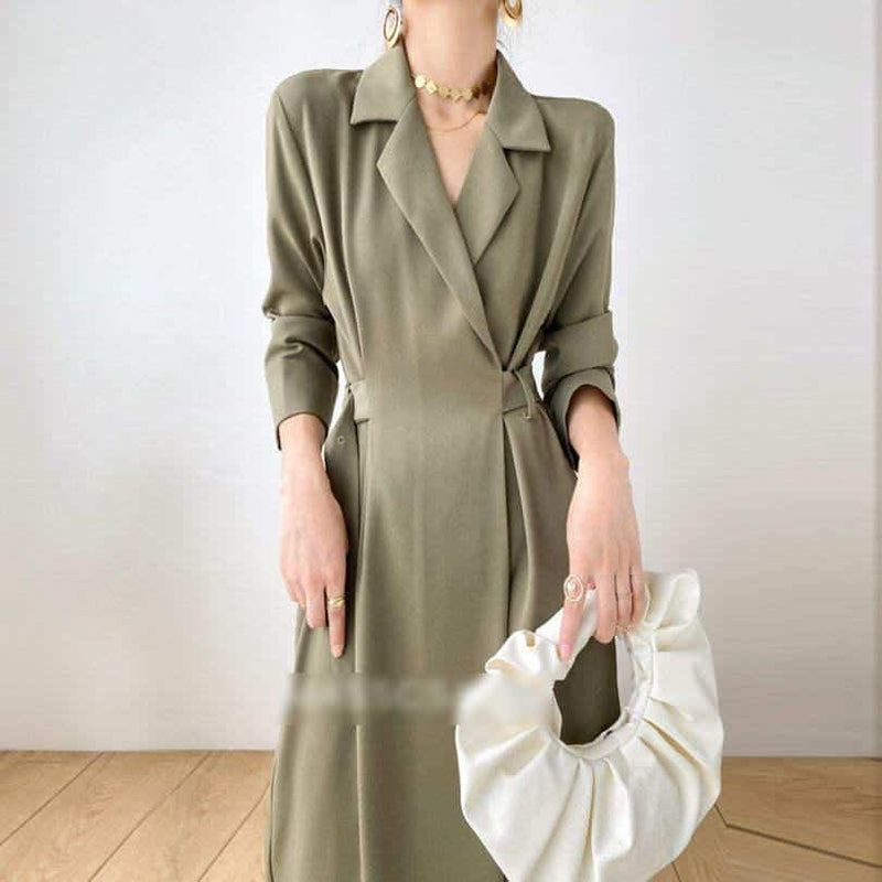 Langes Businesskleid für Damen