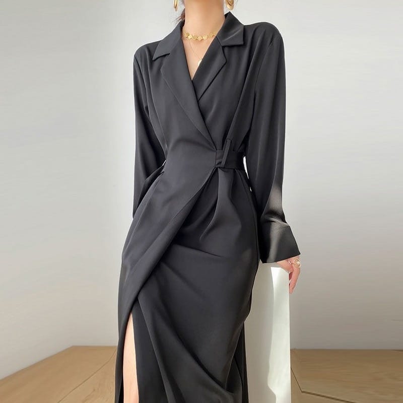 Langes Businesskleid für Damen