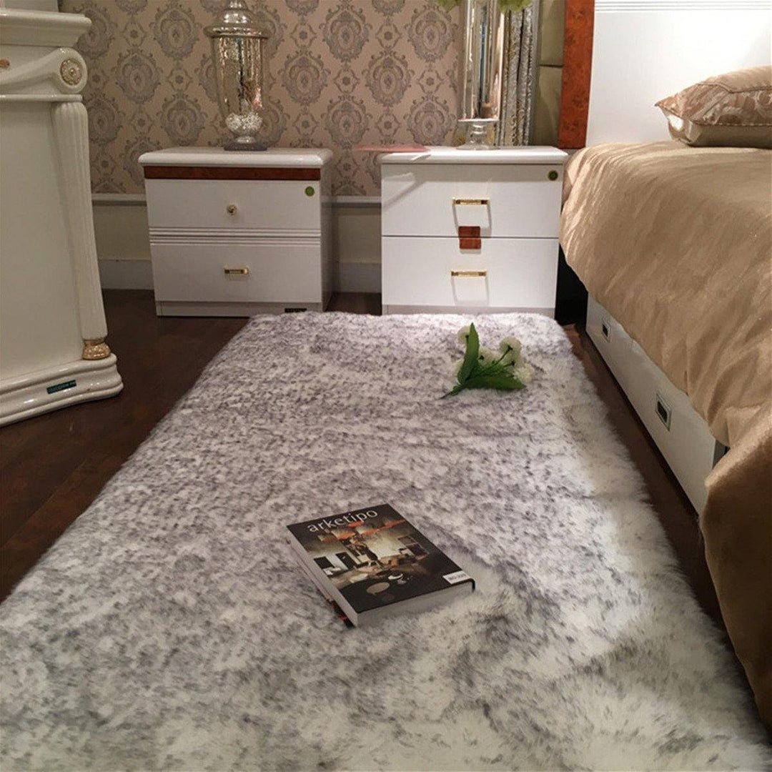 150x60cm Faux Soft Sheepskin Fur Area Rugs Wool Shaggy Carpet Bedside Floor Mat Plush Sofa Cover Seat Pad Living Room Bedroom Floor Home Decor - MRSLM