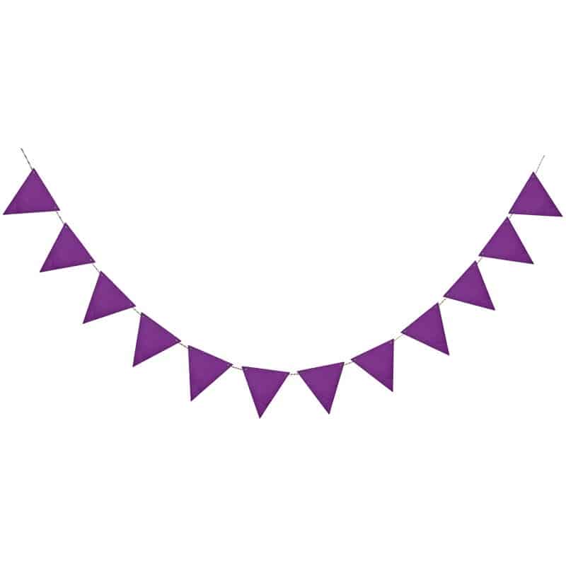 fabric flag garland for party, view 5 - MRSLM