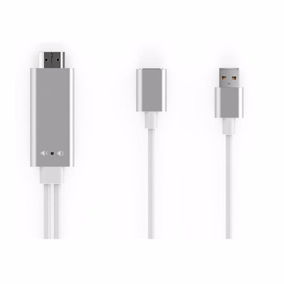 3 In 1 HDMI 1080P HD Cable Dongle Lightning/USB/TYPE-C Adapter For Android IOS - MRSLM