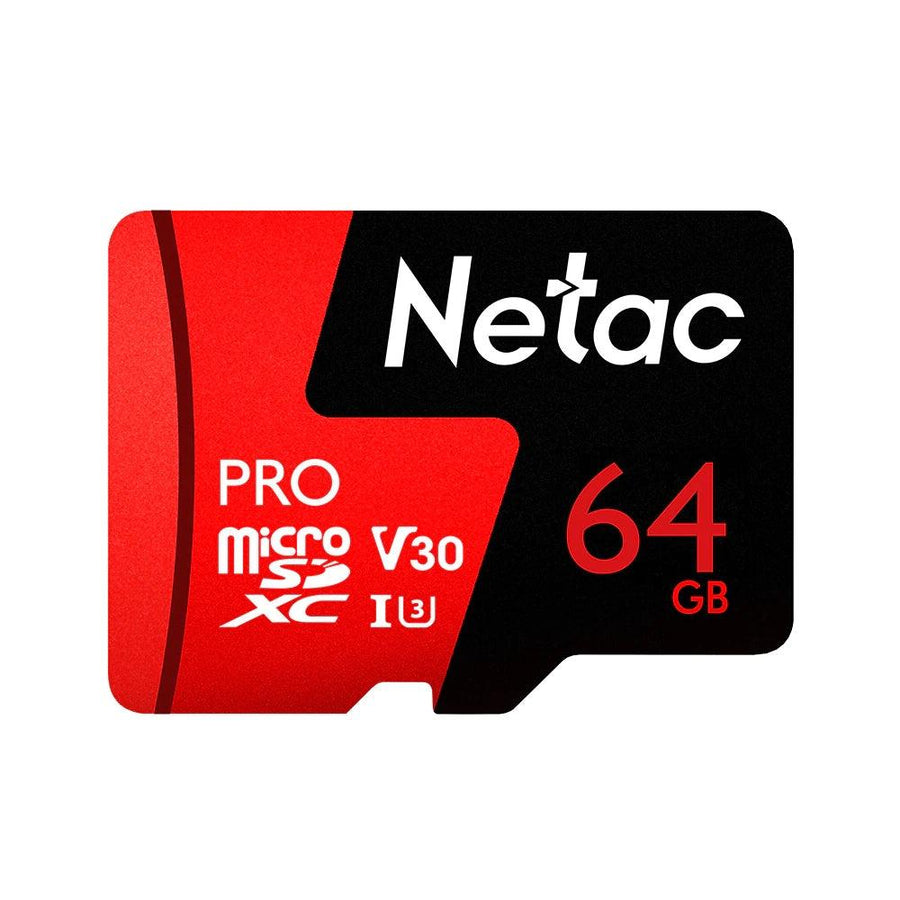 Netac P500 Pro V30 UHS-I U3 100MB/s Micro SD Card TF Memory Card 64GB 128GB 256GB - MRSLM