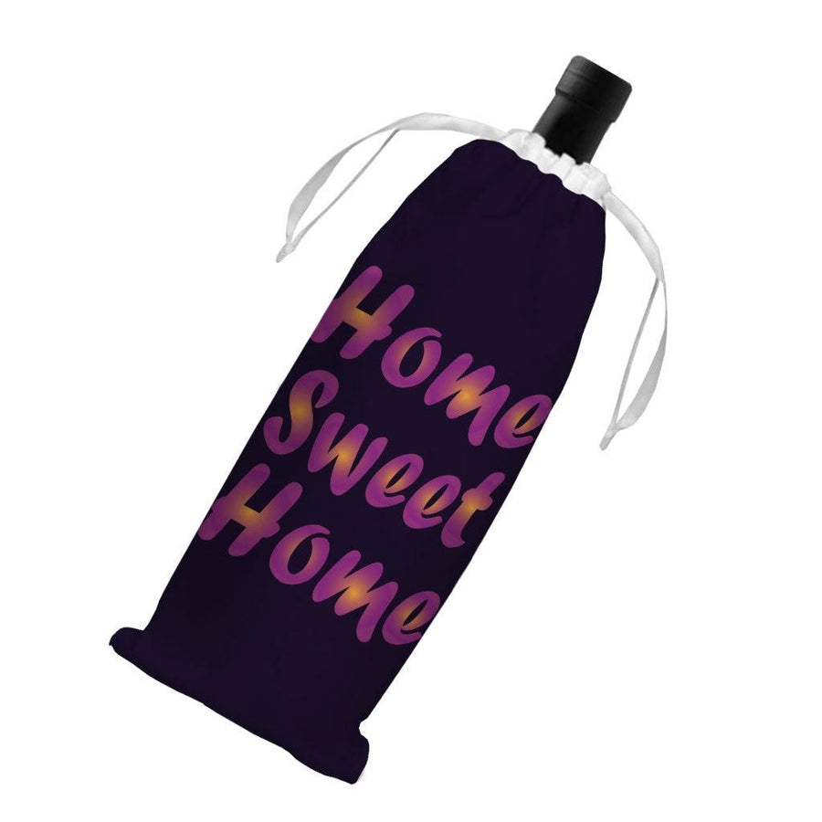 Home Sweet Home Wine Tote Bag - Best Design Wine Tote Bag - Printed Wine Tote Bag - MRSLM