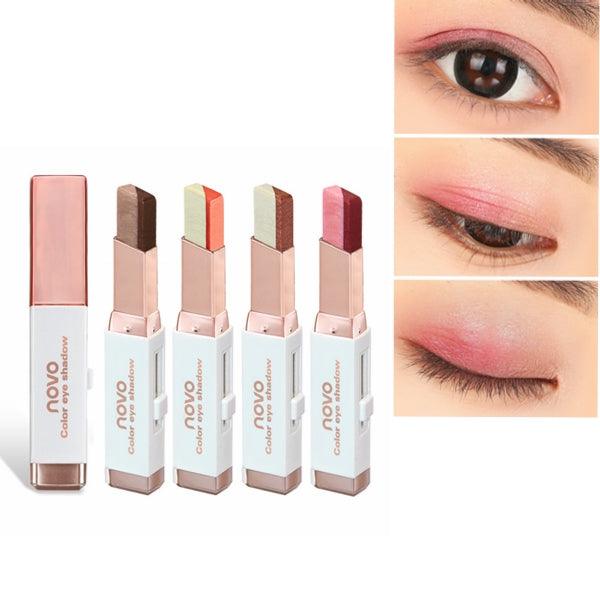 6 Colors Double Color Pearl Eyeshadow Pen Eye Shadow Stick Gradient Colors Makeup - MRSLM