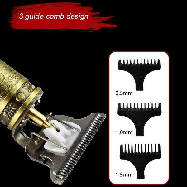 Hair Clippers Cordless Rechargeable Grooming Kits T-Blade Close Cutting Trimmer For Men Bald Head Beard Shaver Barber - MRSLM