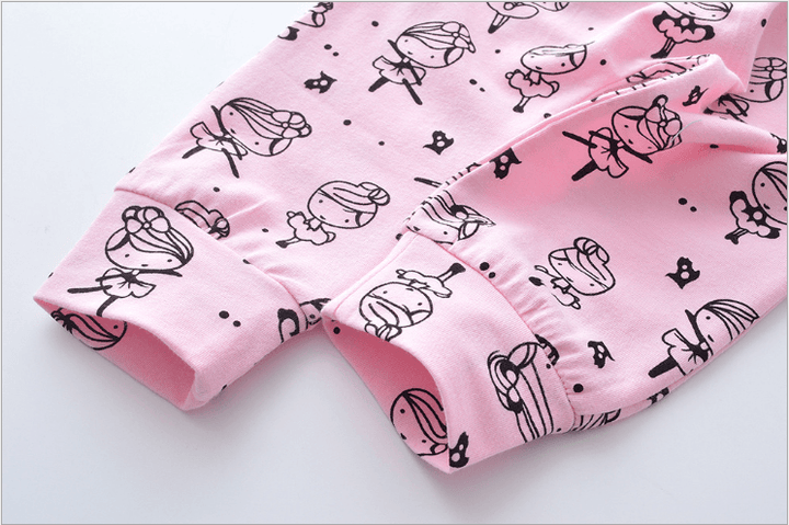 Infant Baby Girls Clothes Daddy's Little Girl T-shirt Cartoon Pants Headband Toddler Outfits Clothing Set - MRSLM