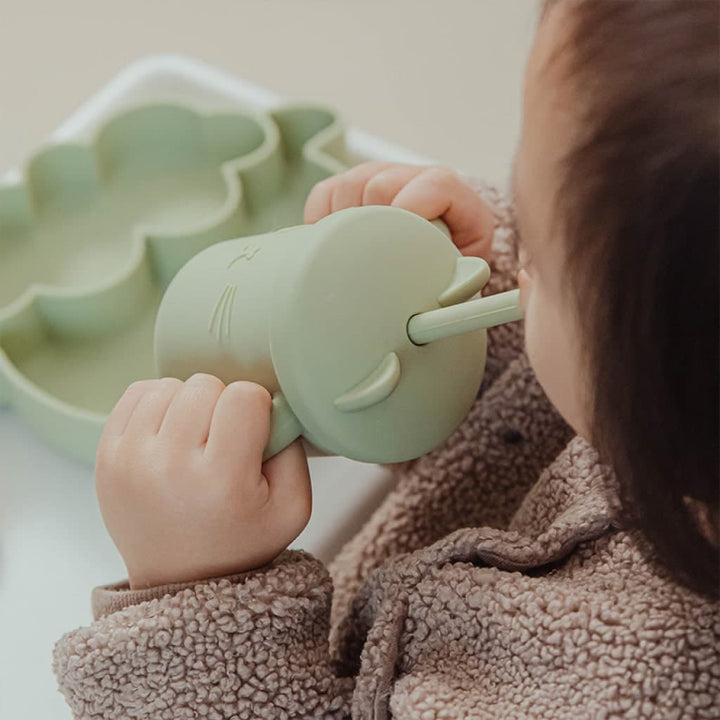 Baby Silicone Cup with Straw