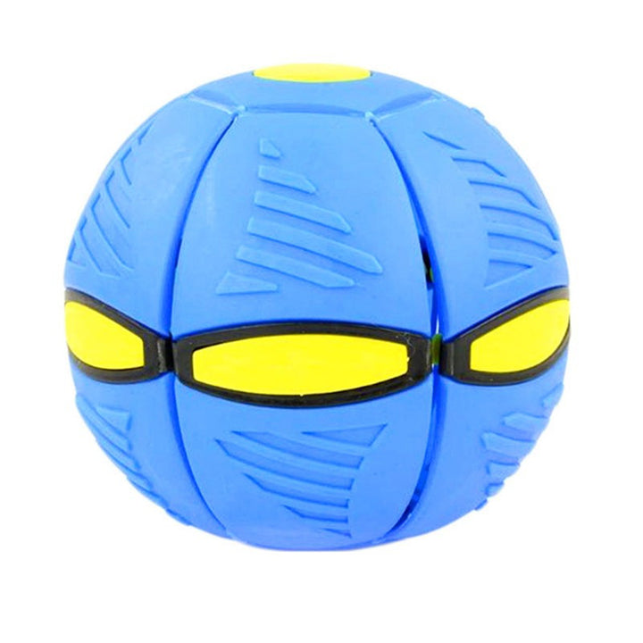 Flying UFO Flat Throw Disc Ball with LED Light Toy Kid Outdoor Garden Beach Game