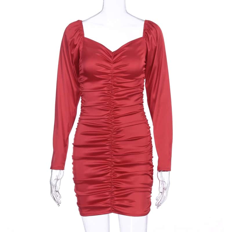 Minikleid mit Puffärmeln für Damen