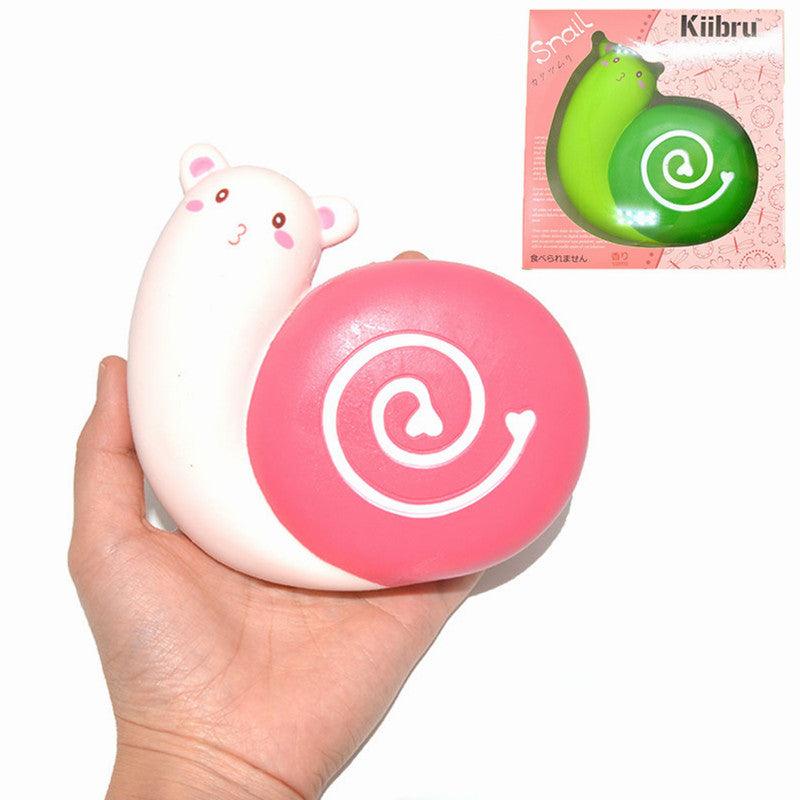 Kiibru Squishy Snail Jumbo 12cm Licensed Slow Rising Scented Original Packaging Collection Gift Decor Toy (Green) - MRSLM