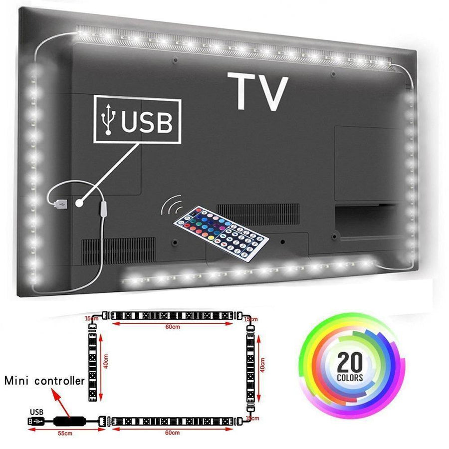 Color Changing LED Strip with Remote Control - MRSLM