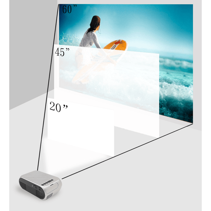 Projector supports HD 1080P mini home pico projector - MRSLM