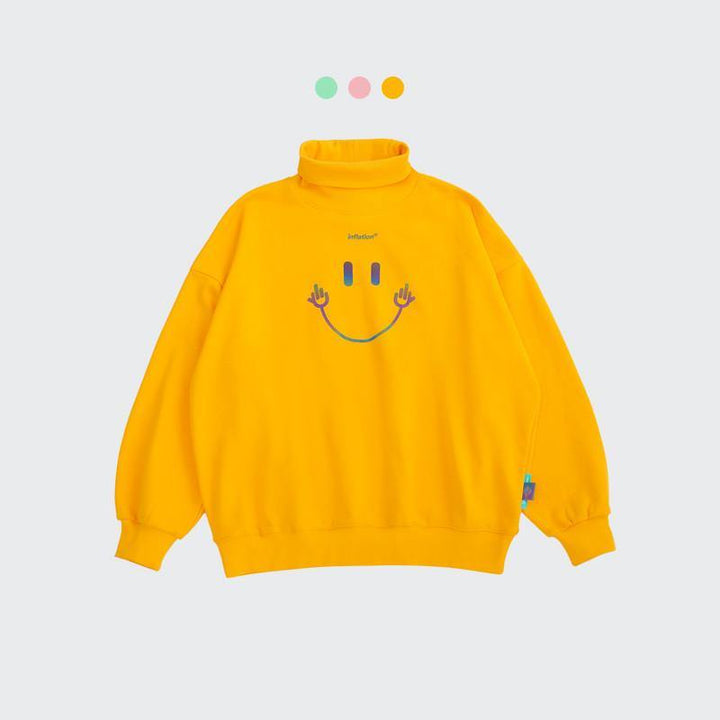 Sweater Autumn and Winter Men's Loose Smiling Face Print Coat - MRSLM