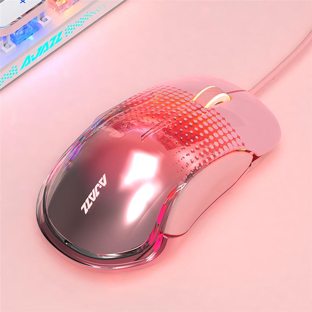 Ajazz AJ358 Wired Gaming Mouse RGB Backlight 10000DPI 8 Button USB Mouse for Computer PC Laptop - MRSLM