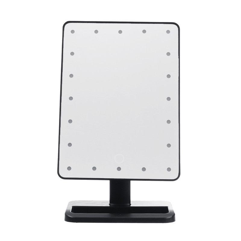 LED Illuminated Bluetooth Speaker Makeup Mirror Light Touch Dimmable Makeup Table Lamp - MRSLM