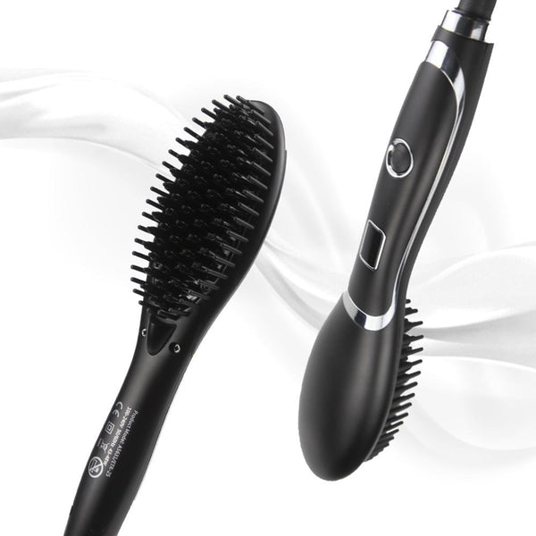 Hair Straightener Comb Hair Electric Brush Comb Irons Auto Straight Hair Comb - MRSLM