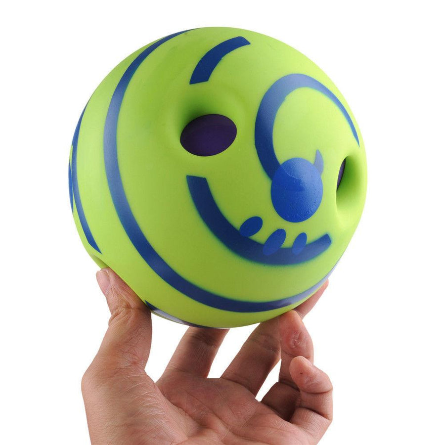 6 Inch Pet Dog Play Ball Training Chew With Funny Sound Toys Squeaky Giggle Ball - MRSLM