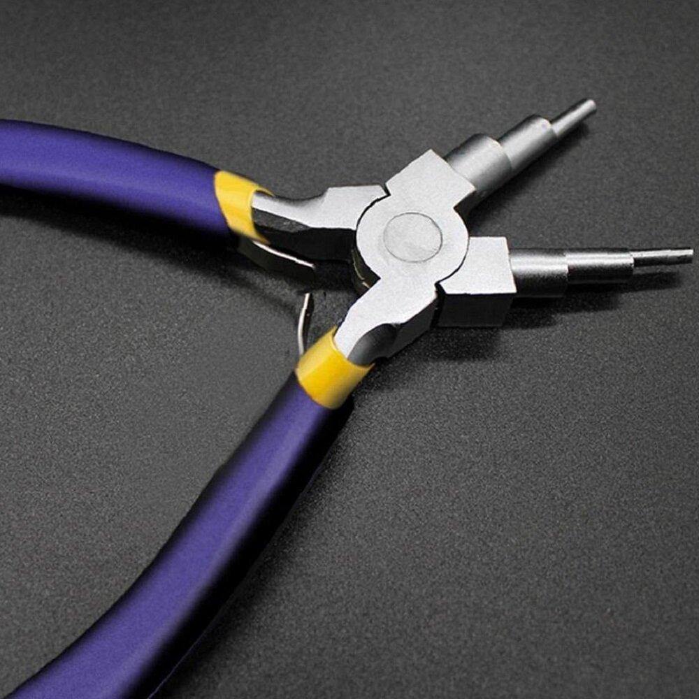 6-in-1 Bail Making Pliers Anti-Rust Round Nose Looping Pliers for DIY Jewelry Making Tools - MRSLM