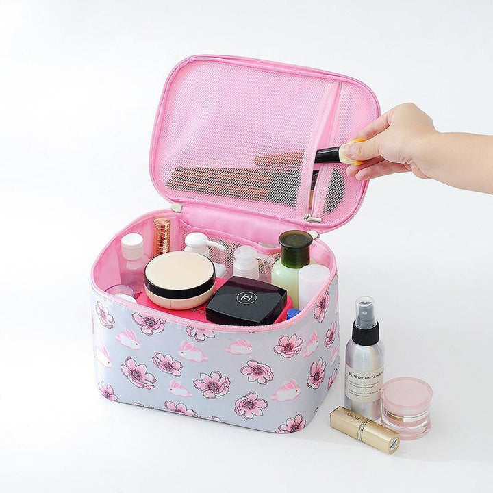Printed Square Cosmetic Bag Multifunctional Travel Bag - MRSLM