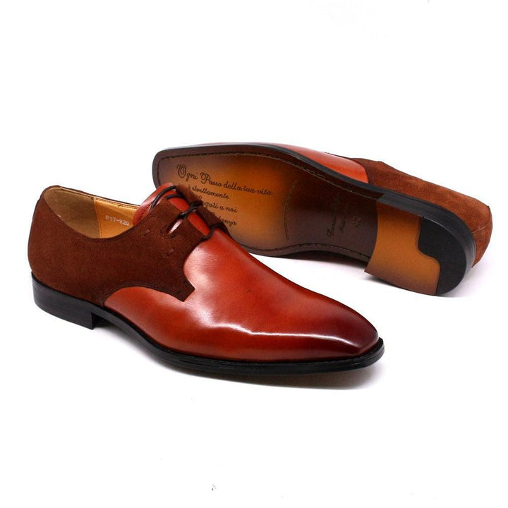 British Style Carved Leather Shoes Business Suit - MRSLM