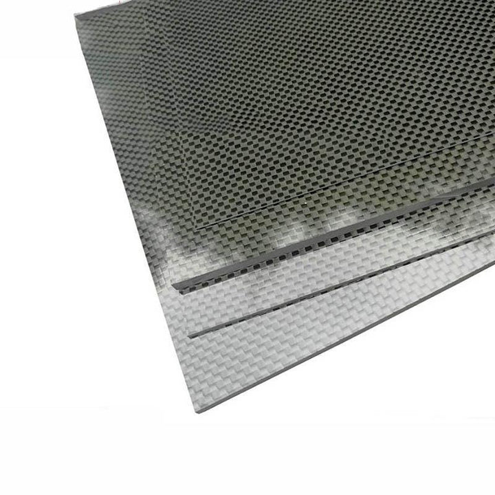 200x300x(0.5-5)mm 3K Black Plain Weave Carbon Fiber Plate Sheet Glossy Carbon Fiber Board Panel High Composite RC Material - MRSLM