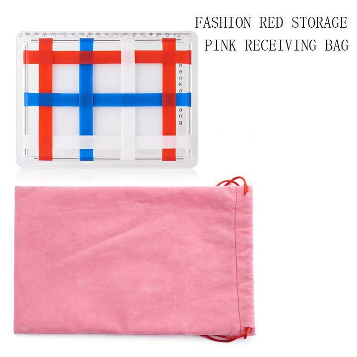 Portable Transparent Storage Board Cosmetic Bag Gift Creative With Makeup Mirror Storage Bag - MRSLM