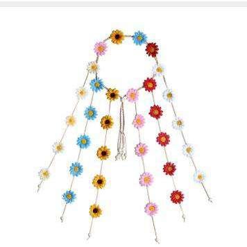 Headdress garland sun flower hair band flower daisy headband bohemian hair ring hair accessories - MRSLM