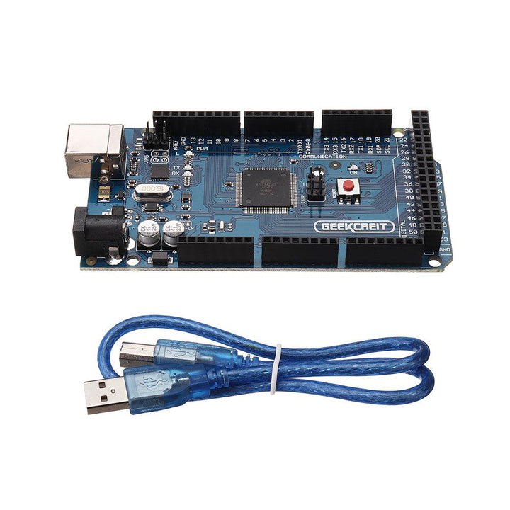 MEGA 2560 R3 ATmega2560 Development Board with Cable and ABS Case Geekcreit for Arduino - products that work with official Arduino boards - MRSLM
