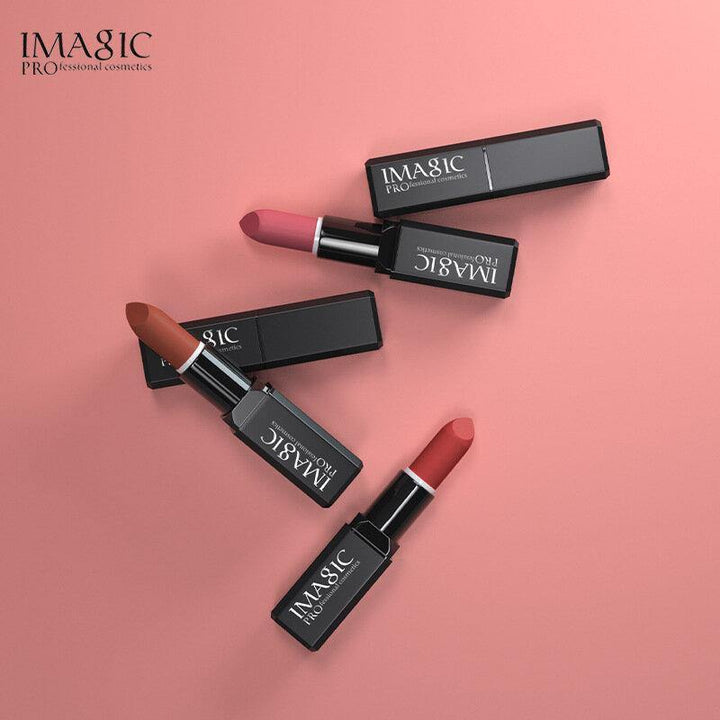 IMAGIC Matte Velvet Lipstick 16Colors Waterproof Long-lasting Nude Glossy Lipstick - MRSLM